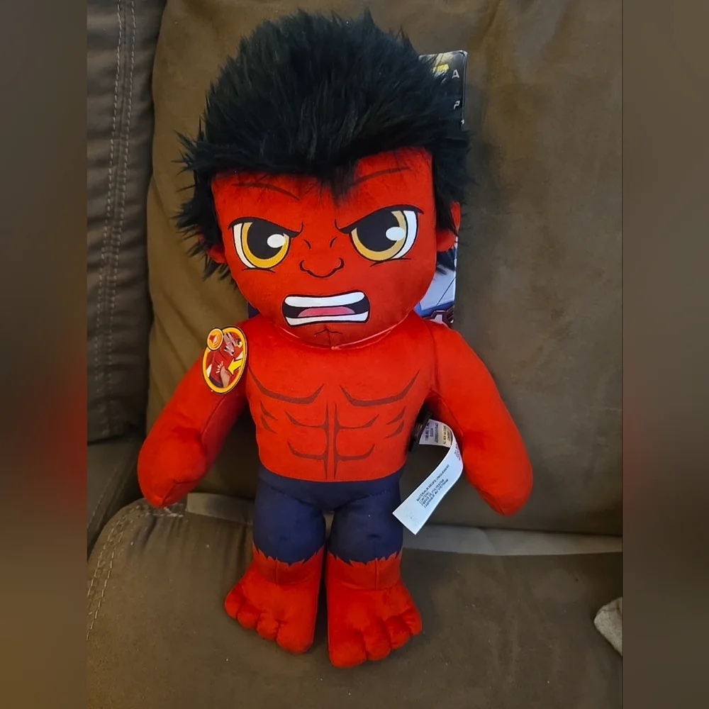 Marvel Plush Talkers Red Hulk 11.75-Inch Plush with Sound